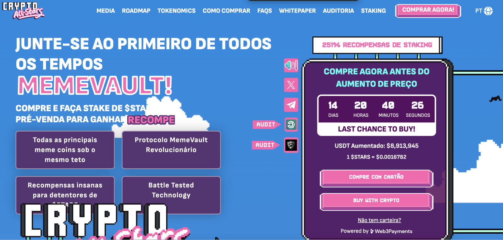 Prévente Crypto All Stars.